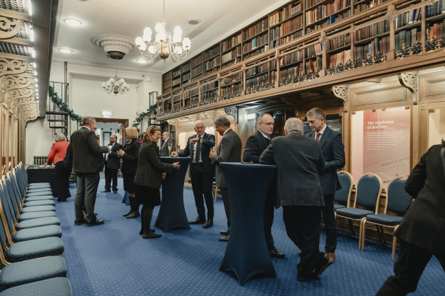 Meeting in Lower Library